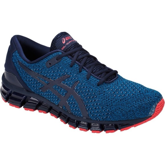 SOLD ASICS T840N GEL Quantum 360 Knit 2 RACE Blue Peacot MENS Running Shoes - Picture 1 of 15